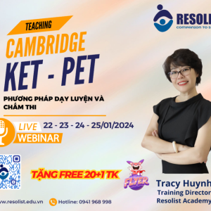 Khoá đào tạo phương pháp giảng (ket - Pet)